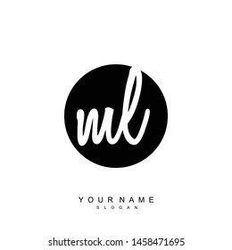 ML Initial beauty floral logo template