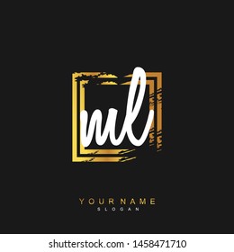 ML Initial beauty floral logo template