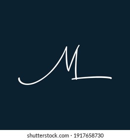 Ml Logo Design Hd Stock Images Shutterstock