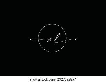 ML Diseño De Letra Inicial Y Diseño De Logotipo De Compañía