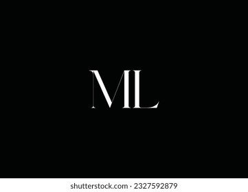 ML Initial Letter Design And Company Logo Design