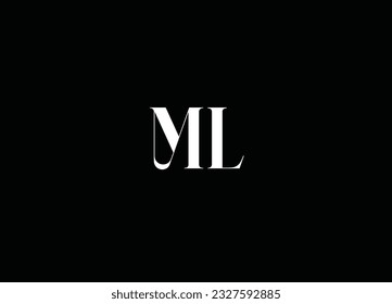 ML Initial Letter Design And Company Logo Design