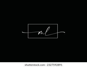 ML Initial Letter Design And Company Logo Design