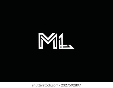 ML Initial Letter Design And Company Logo Design