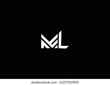 ML Initial Letter Design And Company Logo Design