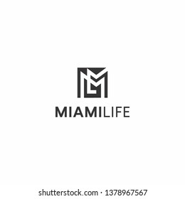 ML initial  Logo Design Inspiration