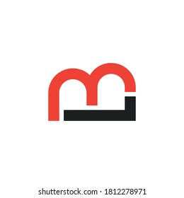 logotipo de la letra ML para la identidad
