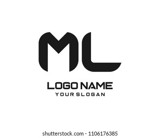 ML Letter Logo Template