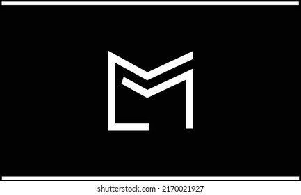ML, LM Abstract Letters Logo Monogram