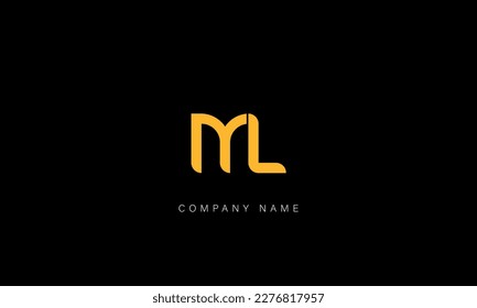 ML, LM, Abstract Letters Logo Monogram