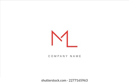 ML, LM, Abstract Letters Logo Monogram