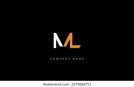 ML, LM, Abstract Letters Logo Monogram