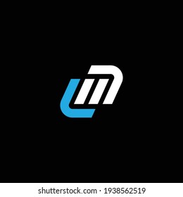 ML o LM abstract sobresaliente negocio profesional impresionante marca artística empresa de diferentes colores ilustración logo.