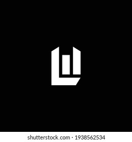ML o LM abstract sobresaliente negocio profesional impresionante marca artística empresa de diferentes colores ilustración logo.