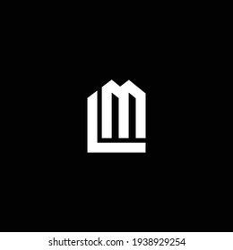 ML or LM abstract outstanding professional business awesome artistic branding company different colors illustration logo