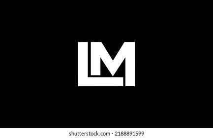 Ml Lm Letter Logo Design Vector Stock Vector (Royalty Free) 2188891599 ...