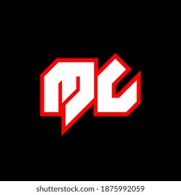Logo de la letra ML. Letra mayúscula con logotipo ML y M L en negro