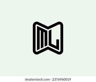 ML Logo design vector template