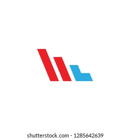 ML logo letter design 