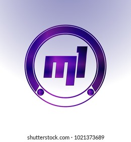 ML Logo,Metal Logo,purple Logo,Monogram