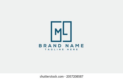 logotipo de letra ML m l plantilla de icono de alfabeto creativo moderno