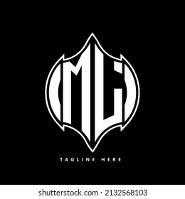 ML Unique modern flat abstract geometric initials vector letter logo design.