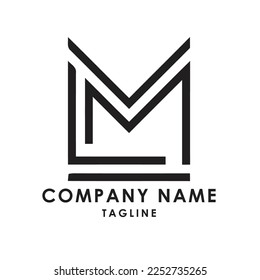 mlc typography logo design alphabet