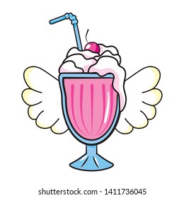 mlik shake icon vector illustration