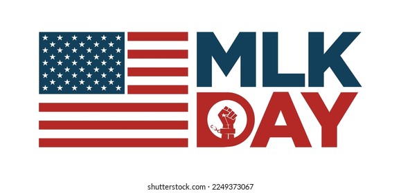 MLK Day. January 16. Vector illustration.