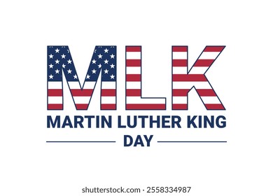 mlk day poster, martin luther king day banner, vector illustration