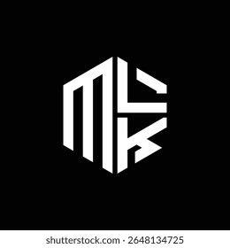 
Logotipo MLK ícone MLK monograma MLK letra MLK minimalista Círculo plano Design de logotipo abstrato moderno exclusivo.