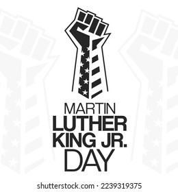 MLK. Martin Luther King Jr. Day. Vector illustration. Holiday poster