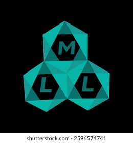MLL creative minimalist letter logo. MLL unique vector initials alphabet letter logo design
