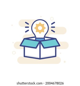 Mlm Marketing vector icon style illustration. EPS 10 file Marketing and advertising symbol