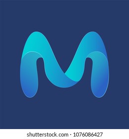 M-logo, Color gradient, warm and dynamic shapes.