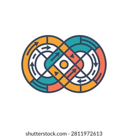 MLOps Lifecycle Icon for Machine Learning Operations