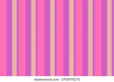 Textil de poliéster textura sin costuras, líneas de tela india rayas. Vit patrón de fondo Vector de Vertical en paleta de colores rosa y púrpura.