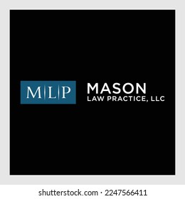 MLP letter with logo illustration concept for company logo