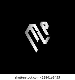 MLP Monogram Logo Design Vector