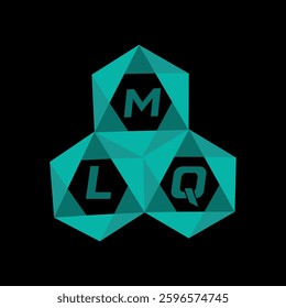 MLQ creative minimalist letter logo. MLQ unique vector initials alphabet letter logo design
