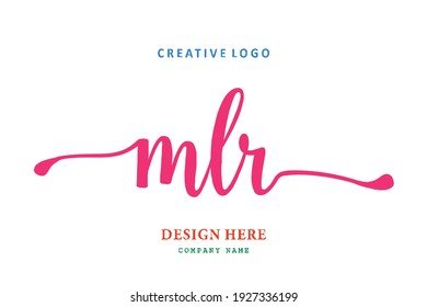 MLR lettering logo is simple, easy to understand and authoritative