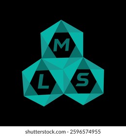 MLS creative minimalist letter logo. MLS unique vector initials alphabet letter logo design
