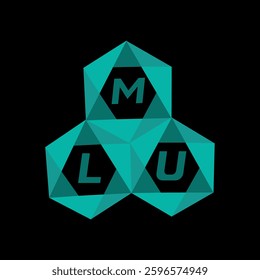 MLU creative minimalist letter logo. MLU unique vector initials alphabet letter logo design
