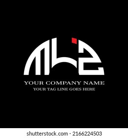 MLZ letter logo creative design with vector graphic