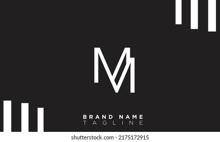 MM Alphabet letters Initials Monogram logo 