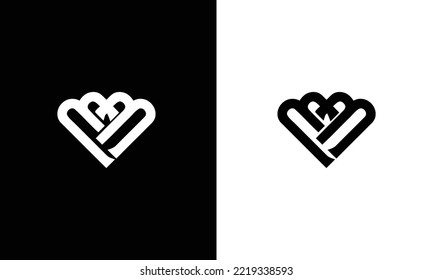 MM BB logo initial letter design template vector
