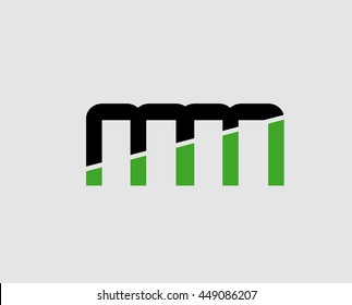 MM company group linked letter logo
