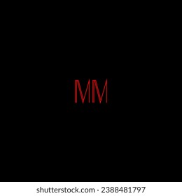 MM Creative moderne Buchstaben Logo Design Vorlage
