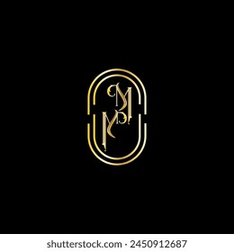 MM creative modern letters logo design template