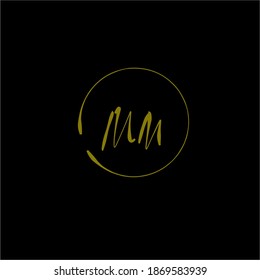 fondo negro de escritura a mano inicial mm
